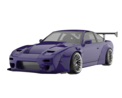 carro de corrida isolado em fundo transparente. renderização 3D - ilustração png