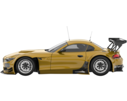 Race car isolated on transparent background. 3d rendering - illustration png