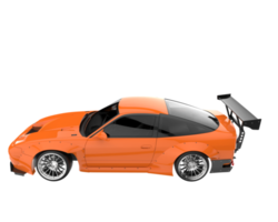 voiture de course isolée sur fond transparent. rendu 3d - illustration png