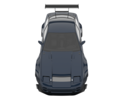 carro de corrida isolado em fundo transparente. renderização 3D - ilustração png