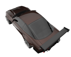 carro de corrida isolado em fundo transparente. renderização 3D - ilustração png