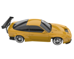 Race car isolated on transparent background. 3d rendering - illustration png