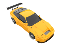 Race car isolated on transparent background. 3d rendering - illustration png