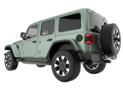 Realistic SUV isolated on transparent background. 3d rendering - illustration png