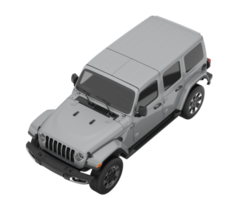 Realistic SUV isolated on transparent background. 3d rendering - illustration png