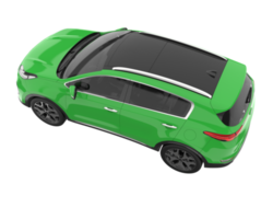 Realistic SUV isolated on transparent background. 3d rendering - illustration png