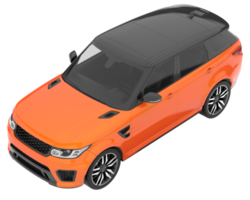 Realistic SUV isolated on transparent background. 3d rendering - illustration png