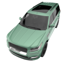 Realistic SUV isolated on transparent background. 3d rendering - illustration png