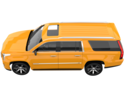 realistisk sUV isolerat på transparent bakgrund. 3d tolkning - illustration png