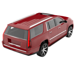 Realistic SUV isolated on transparent background. 3d rendering - illustration png