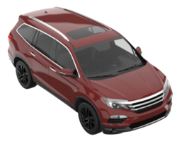 Realistic SUV isolated on transparent background. 3d rendering - illustration png