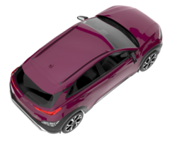 Realistic SUV isolated on transparent background. 3d rendering - illustration png