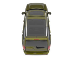 realistischer suv isoliert auf transparentem hintergrund. 3D-Rendering - Abbildung png