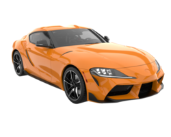 voiture de sport isolée sur fond transparent. rendu 3d - illustration png