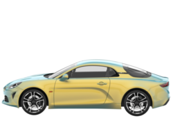 voiture de sport isolée sur fond transparent. rendu 3d - illustration png