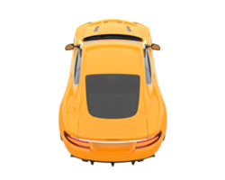 Sport car isolated on transparent background. 3d rendering - illustration png