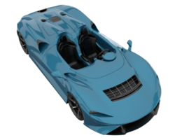 voiture de sport isolée sur fond transparent. rendu 3d - illustration png