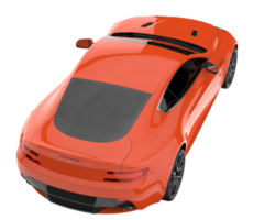 Sport car isolated on transparent background. 3d rendering - illustration png