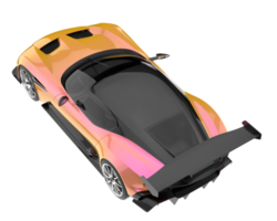 voiture de sport isolée sur fond transparent. rendu 3d - illustration png