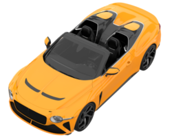 voiture de sport isolée sur fond transparent. rendu 3d - illustration png