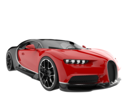 Sport car isolated on transparent background. 3d rendering - illustration png