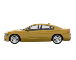 voiture de sport isolée sur fond transparent. rendu 3d - illustration png