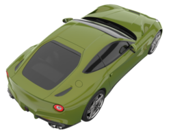 carro esporte isolado em fundo transparente. renderização 3D - ilustração png