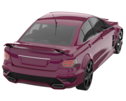 voiture de sport isolée sur fond transparent. rendu 3d - illustration png