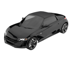 voiture de sport isolée sur fond transparent. rendu 3d - illustration png