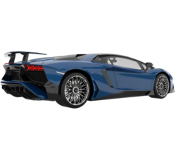 Sport car isolated on transparent background. 3d rendering - illustration png