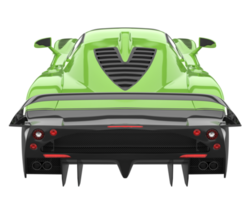Sport car isolated on transparent background. 3d rendering - illustration png