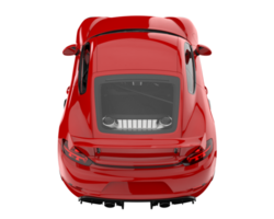 Sport car isolated on transparent background. 3d rendering - illustration png