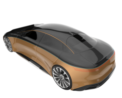 voiture de sport isolée sur fond transparent. rendu 3d - illustration png