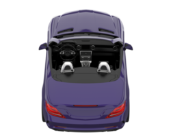 voiture de sport isolée sur fond transparent. rendu 3d - illustration png