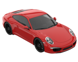 Sport car isolated on transparent background. 3d rendering - illustration png