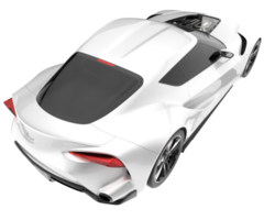 voiture de sport isolée sur fond transparent. rendu 3d - illustration png