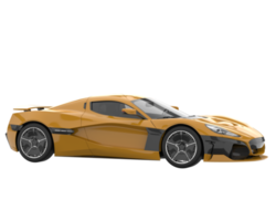 voiture de sport isolée sur fond transparent. rendu 3d - illustration png