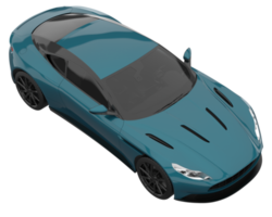 Sport car isolated on transparent background. 3d rendering - illustration png