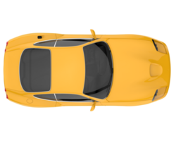 voiture de sport isolée sur fond transparent. rendu 3d - illustration png