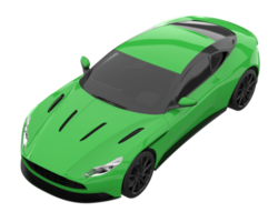 Sport car isolated on transparent background. 3d rendering - illustration png