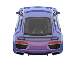 Sport car isolated on transparent background. 3d rendering - illustration png