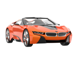 Sport car isolated on transparent background. 3d rendering - illustration png