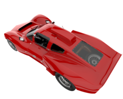 Sport car isolated on transparent background. 3d rendering - illustration png