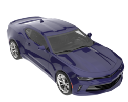 Sport car isolated on transparent background. 3d rendering - illustration png