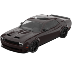 Sport car isolated on transparent background. 3d rendering - illustration png