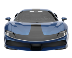 voiture de sport isolée sur fond transparent. rendu 3d - illustration png