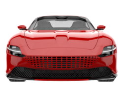 Sport car isolated on transparent background. 3d rendering - illustration png