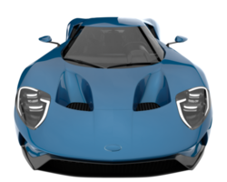 voiture de sport isolée sur fond transparent. rendu 3d - illustration png