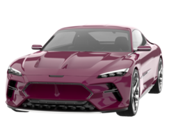 voiture de sport isolée sur fond transparent. rendu 3d - illustration png