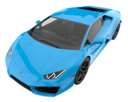 Sport car isolated on transparent background. 3d rendering - illustration png